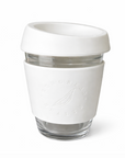 Reusable Glass Keep Cup (WHITE)