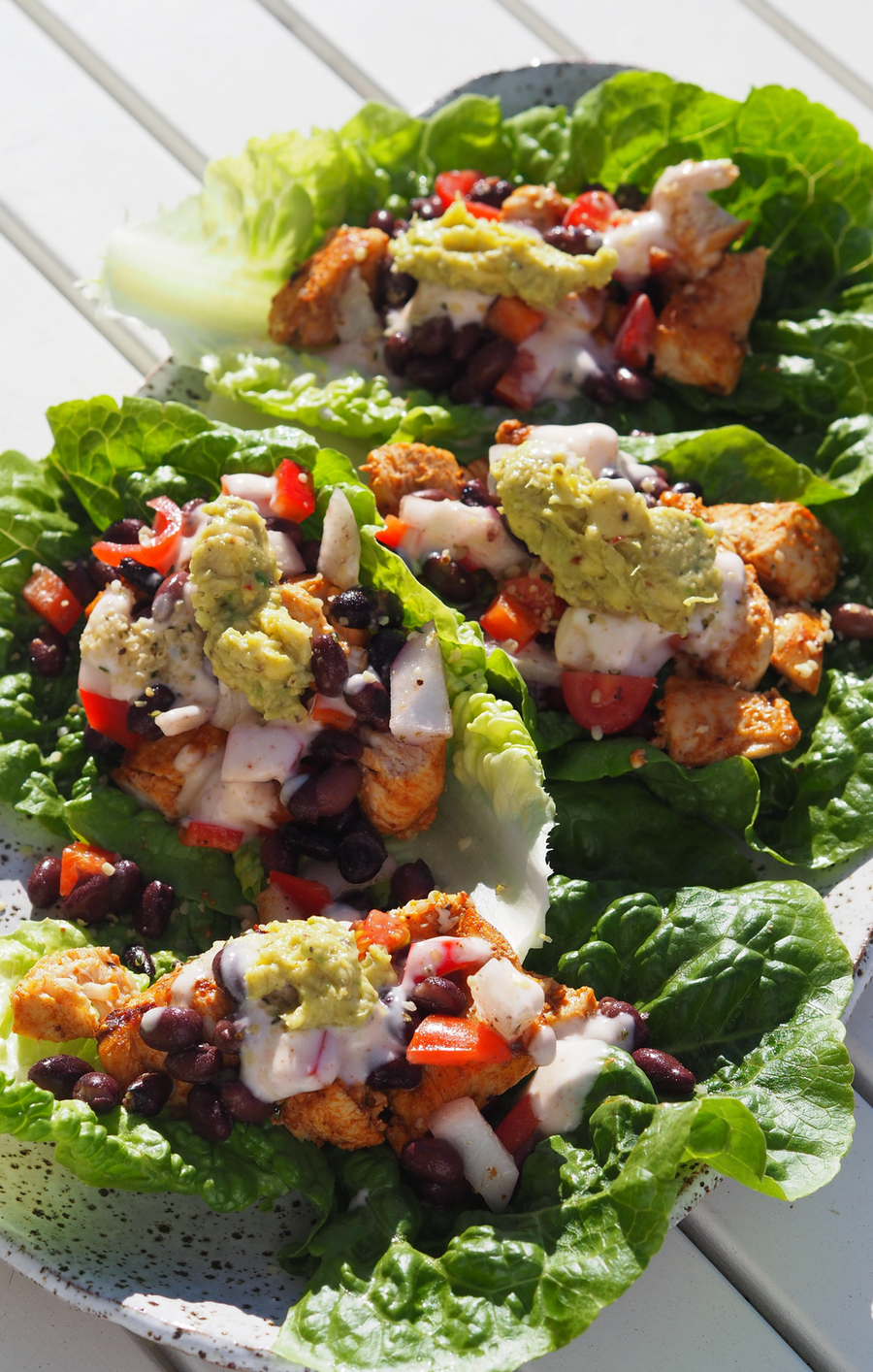 Flavourful Mexican Chicken Lettuce Cups