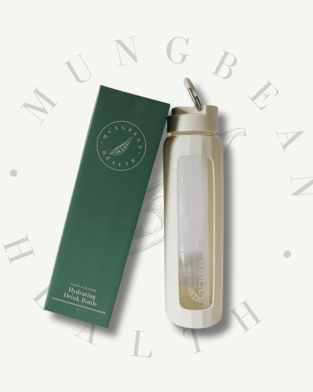 Hydrating Drink Bottle (Cream) – 1L
