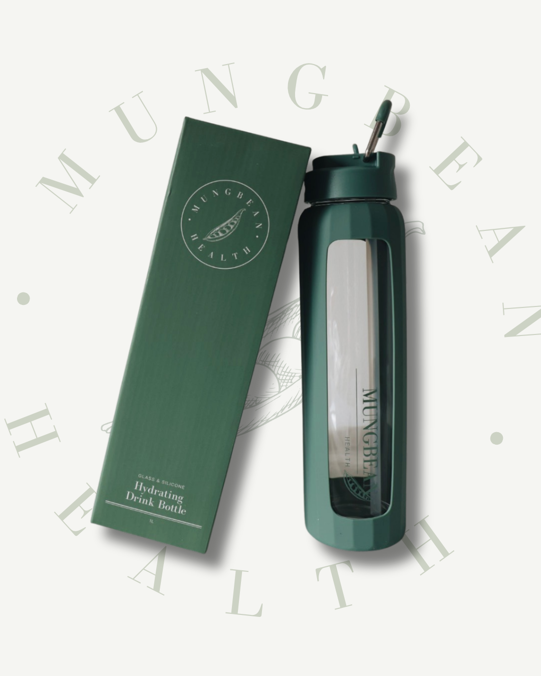 Hydrating Drink Bottle (Deep Sage) – 1L