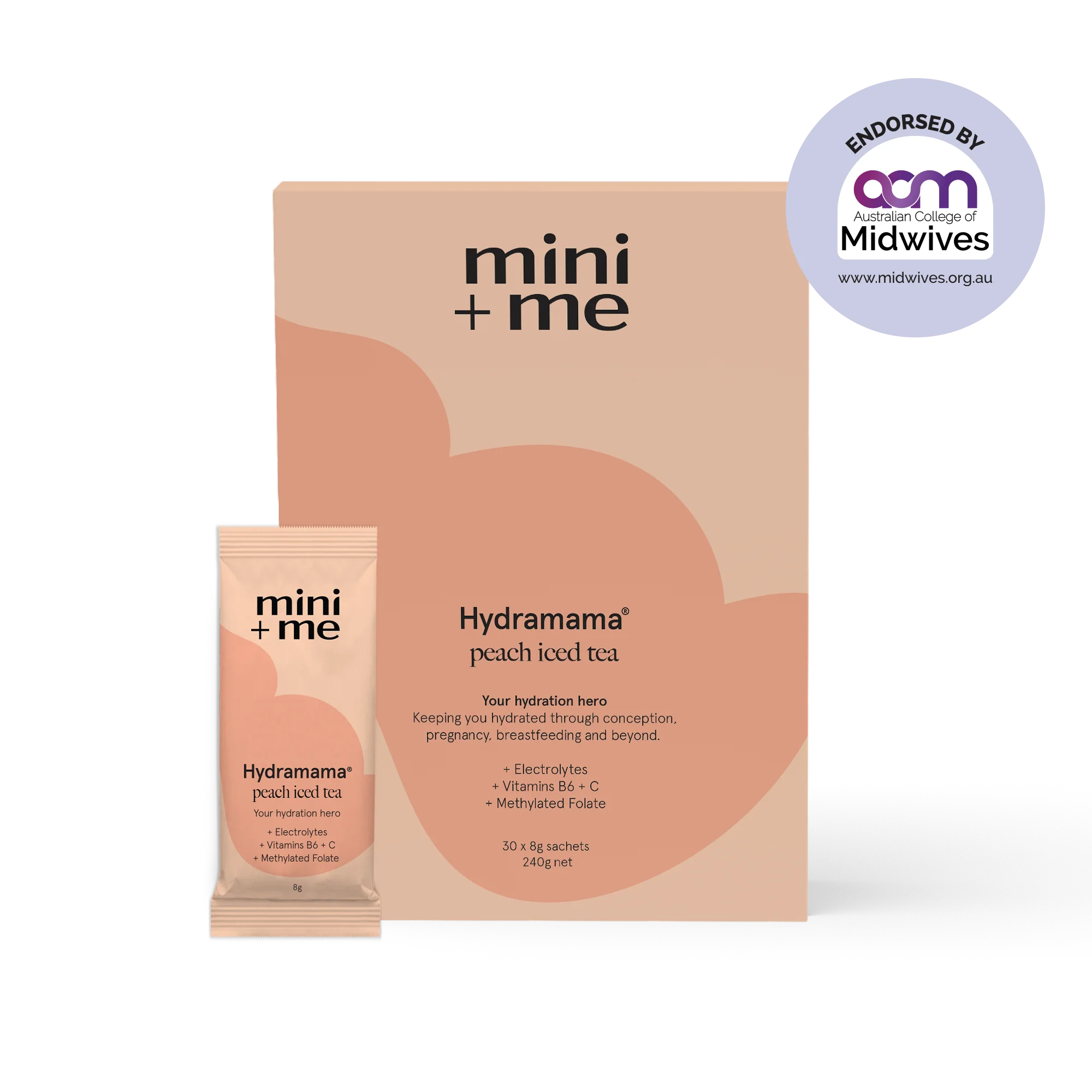 Hydramama Hydration Drink - Peach Iced Tea 30sachets