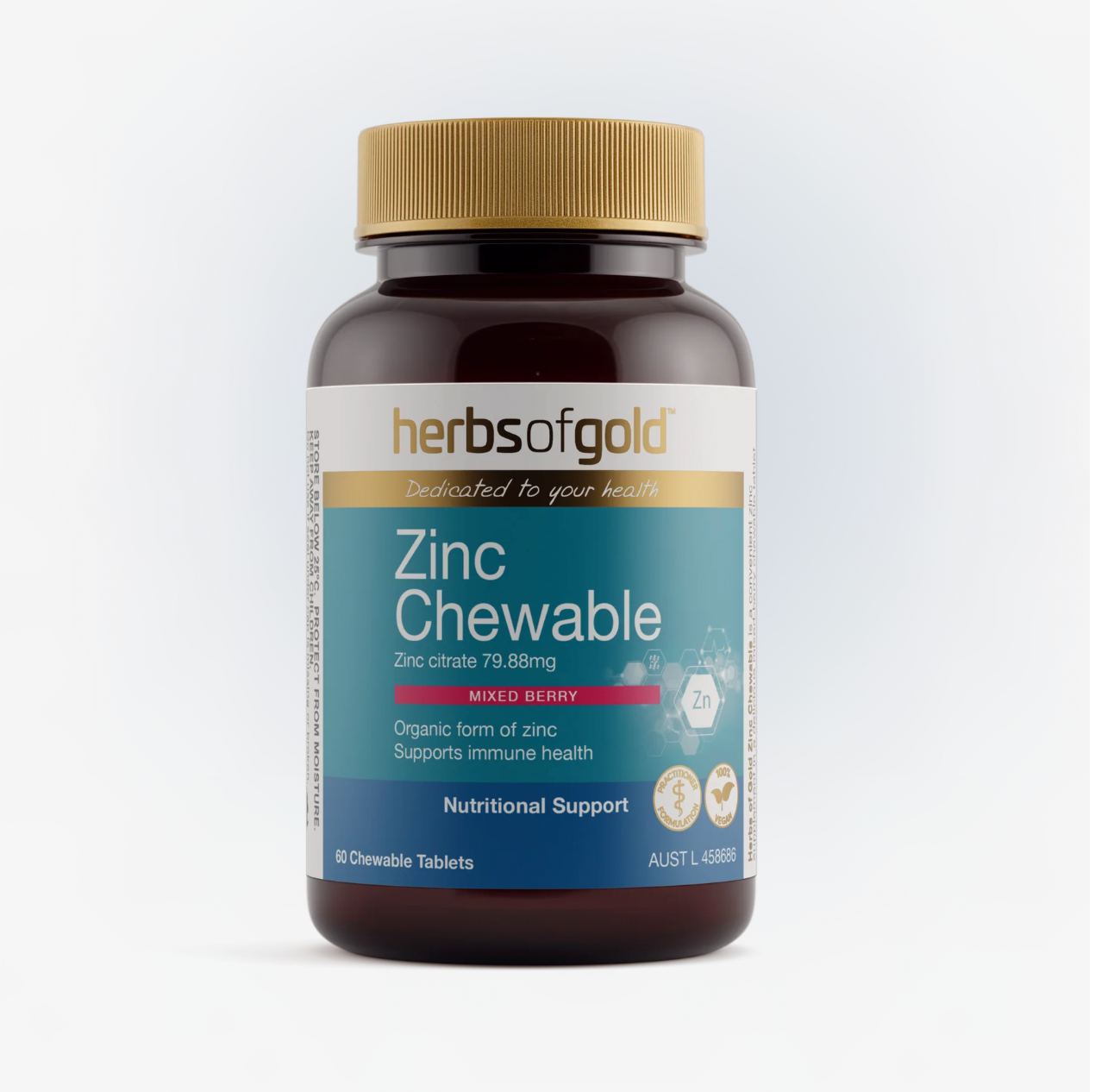 Herbs of Gold Zinc 60 Chewable
