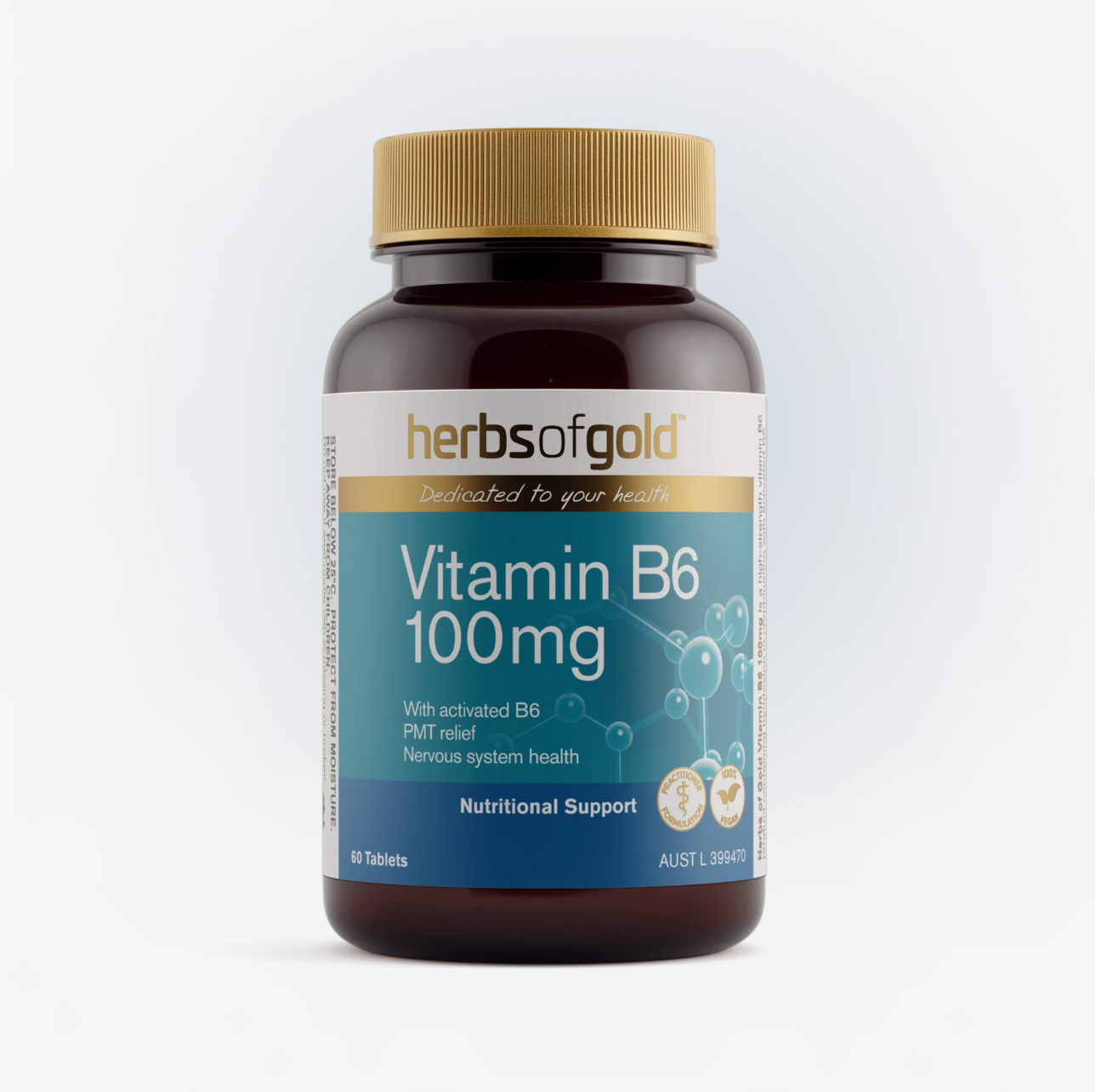 Herbs of Gold Vitamin B6 100mg