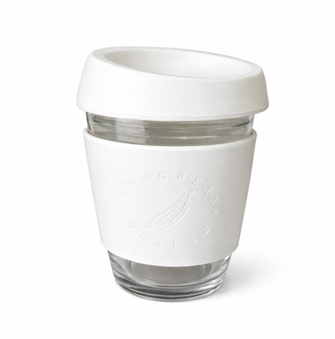 Reusable Glass Keep Cup (WHITE)